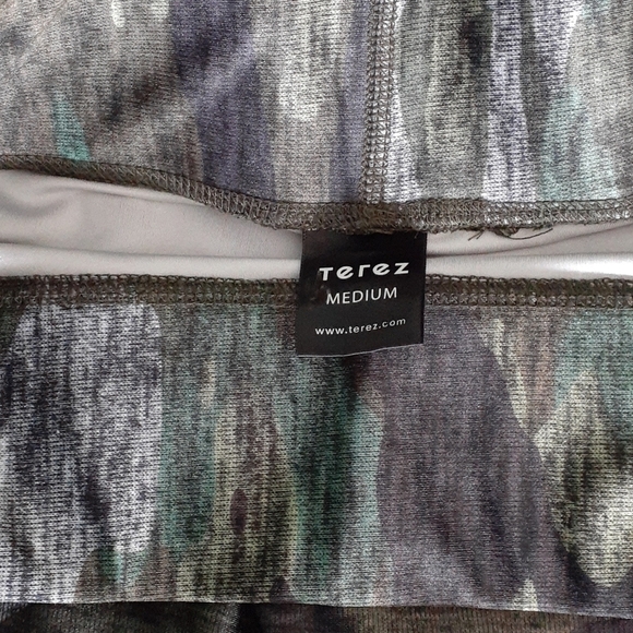 Terez Heathered Camo Tall Band Leggings Size M - Picture 6 of 10